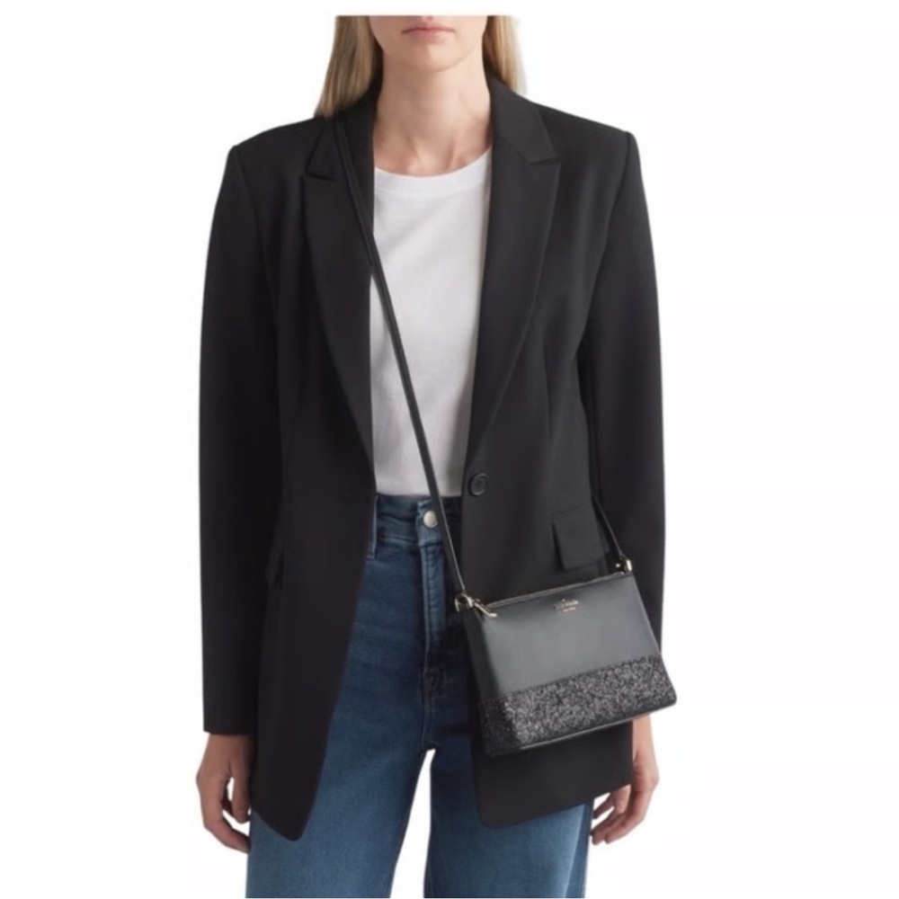NWT Kate Spade New York Flash Glitter Crossbody Black - Picture 3 of 6